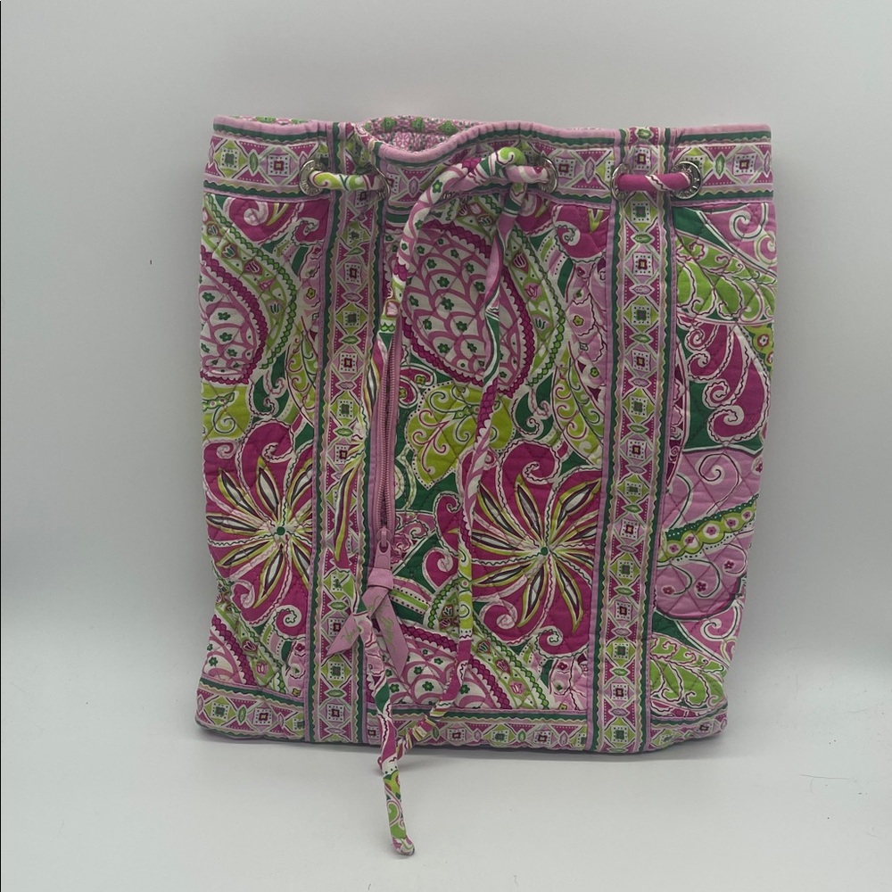 Vera Bradley BACKSACK Backpack Purse PINWHEEL PINK Handbag Shoulder Bag